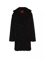 HUGO | Manteau en fausse fourrure MIMINA-1 | Noir