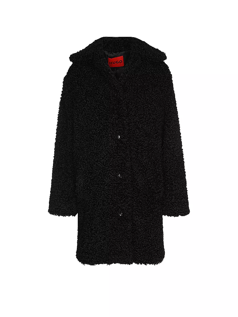 HUGO | Manteau en fausse fourrure MIMINA-1 | schwarz