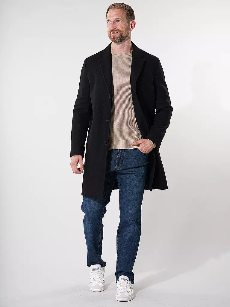 HUGO | Manteau en laine MALTE | schwarz
