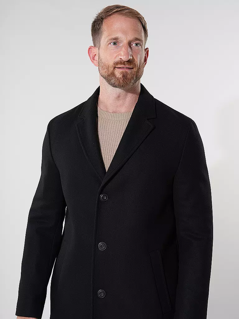 HUGO | Manteau en laine MALTE | schwarz