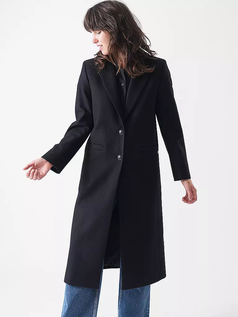 HUGO | Manteau en laine MOJENI | schwarz