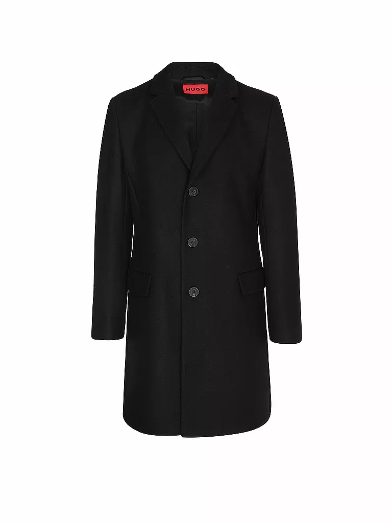 HUGO | Manteau en laine | schwarz