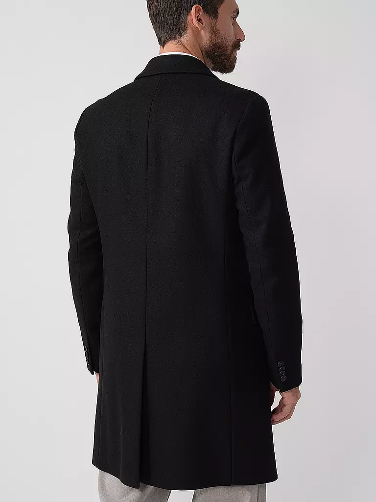 HUGO | Manteau en laine | schwarz