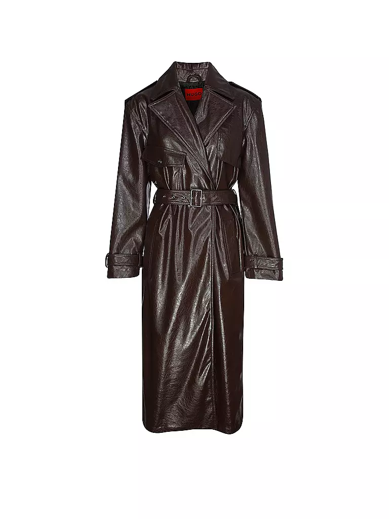 HUGO | Manteau en similicuir MALITTE-1 | braun