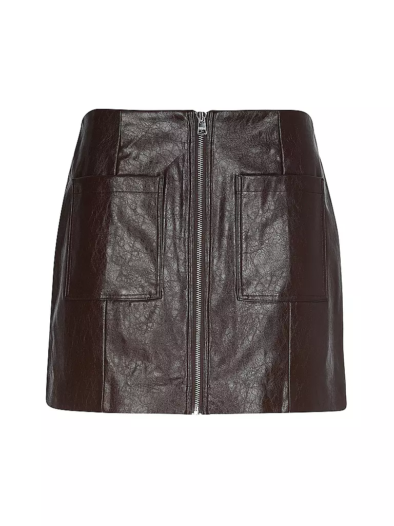 HUGO | Mini-jupe aspect cuir RALITTE | braun
