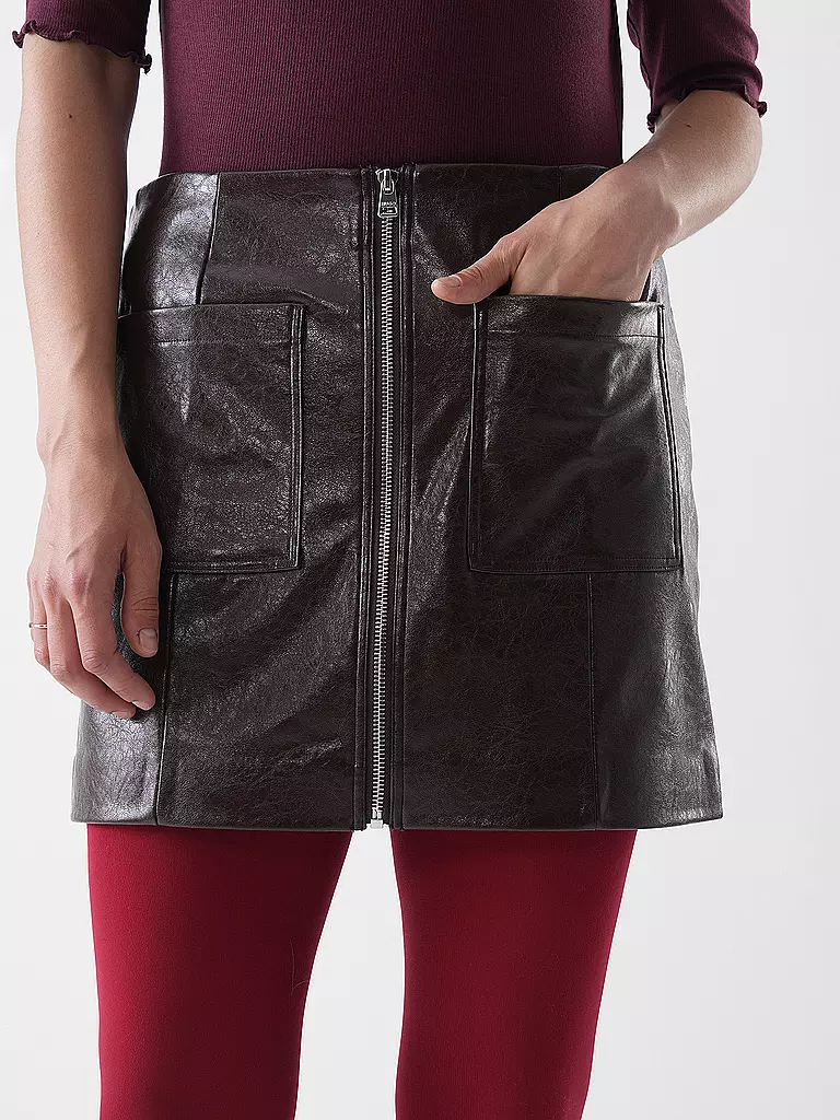 HUGO | Mini-jupe aspect cuir RALITTE | 