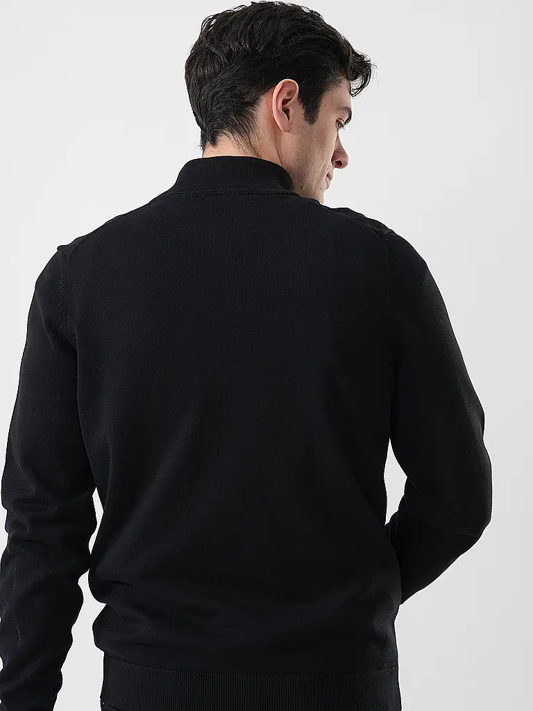HUGO | Nom du produit: Cardigan en tricot pour hommes SAN JACOMO-C | Noir