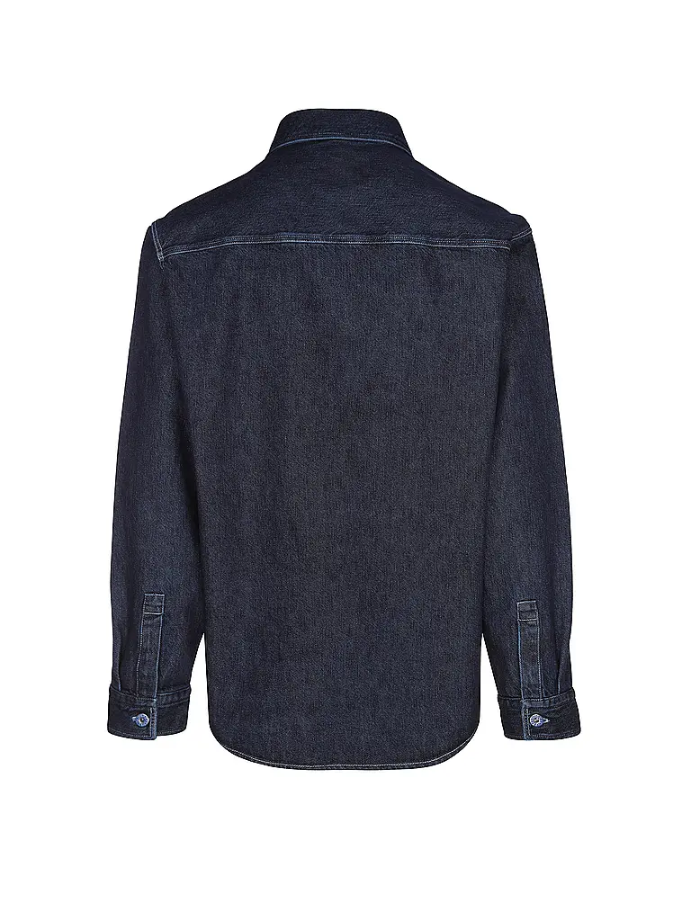 HUGO | Nom du produit : Overshirt EBOLT | Bleu foncé