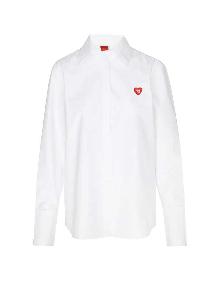 HUGO | Nom du produit : Chemisier ERSELIA
Marque : HUGO
Couleur : blanc
Catégories : Mode, Femme

Longueur des manches : Manches longues
Matière : Coton
Forme du col : Col de chemisier
Motif : Uni
Coupe (vêtement d'extérieur) : Ample
Style : Pure, Tendance
D | Blanc