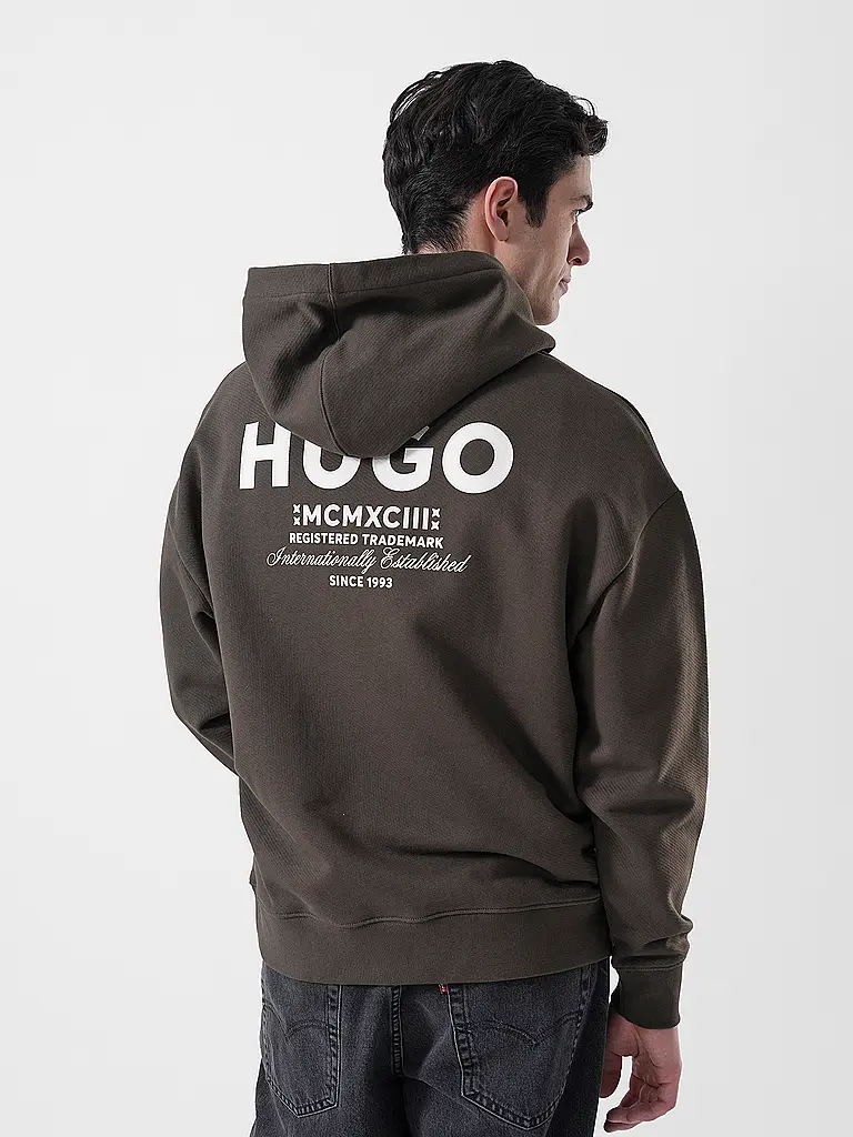 HUGO | Nom du produit : Sweat à capuche - Hoodie NAZARDO | Marron