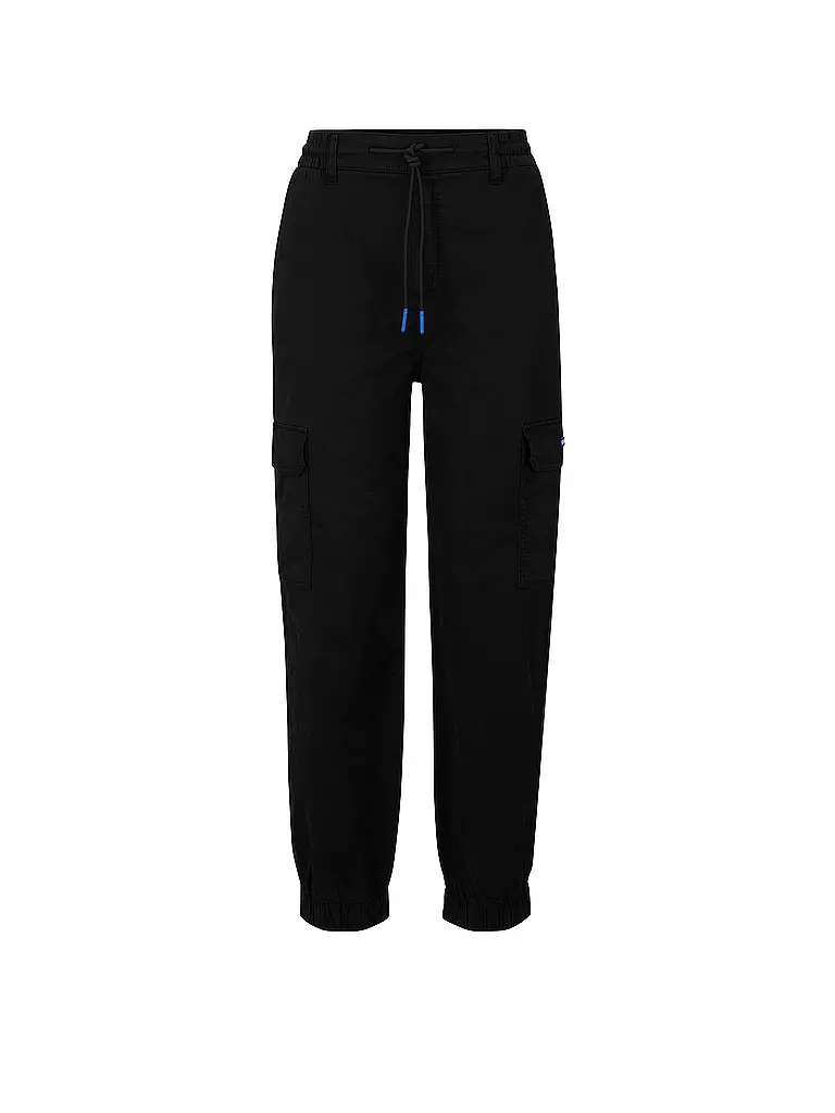 HUGO | Pantalon cargo coupe décontractée HISUNE-1-D_B | schwarz