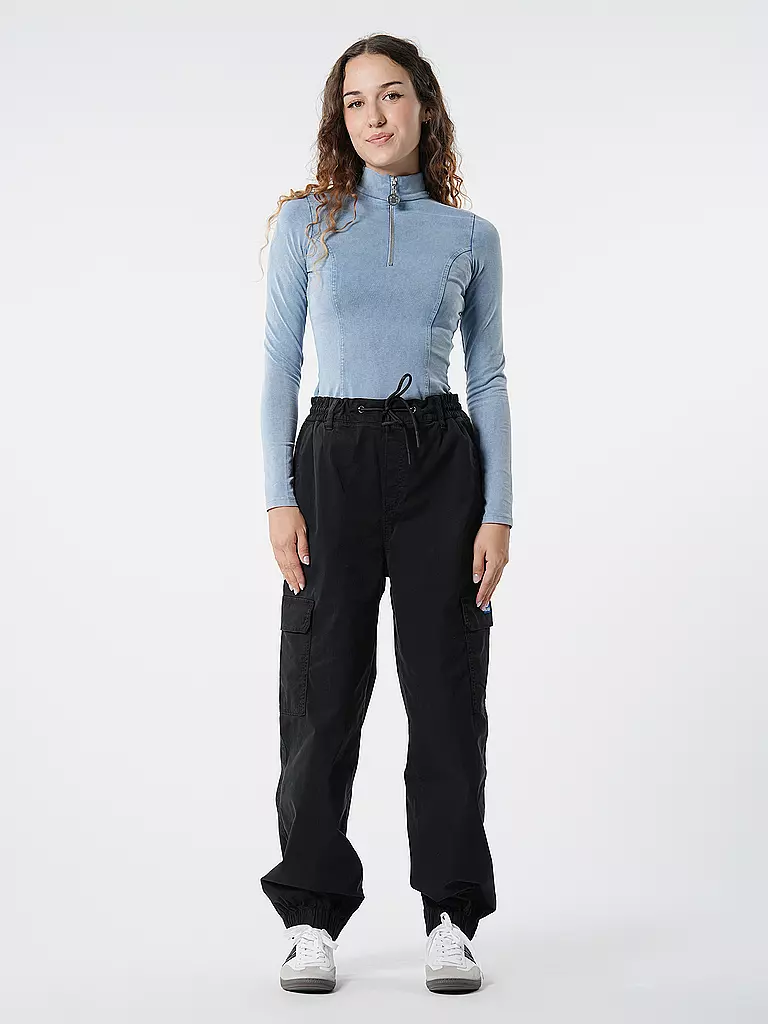 HUGO | Pantalon cargo coupe décontractée HISUNE-1-D_B | schwarz