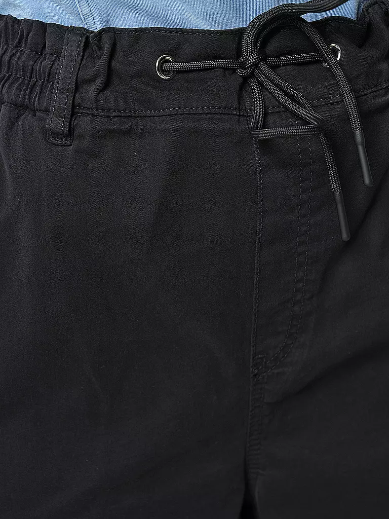 HUGO | Pantalon cargo coupe décontractée HISUNE-1-D_B | schwarz