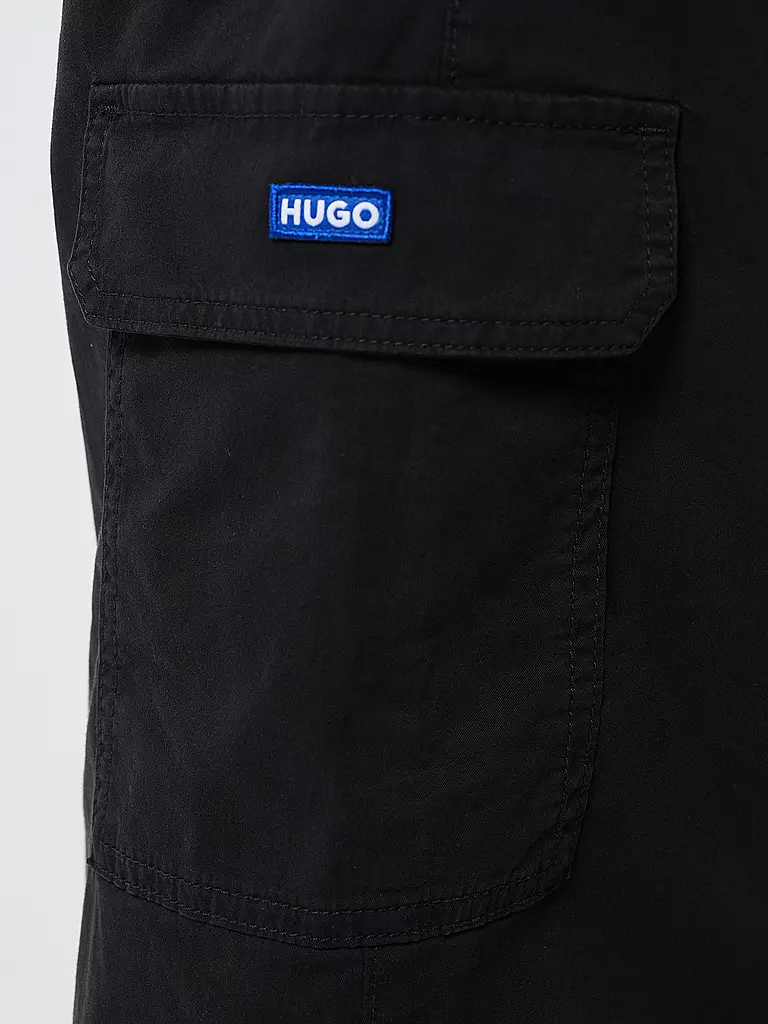 HUGO | Pantalon cargo coupe décontractée HISUNE-1-D_B | schwarz