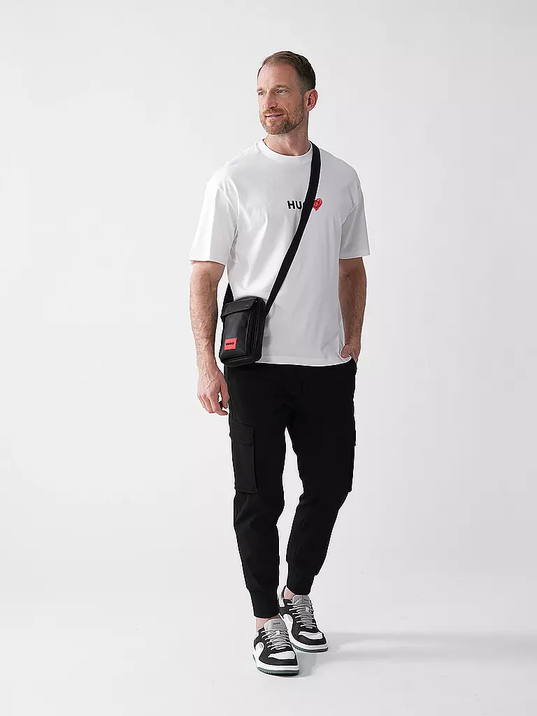 HUGO | Pantalon cargo slim fit GLAVIN241 | schwarz