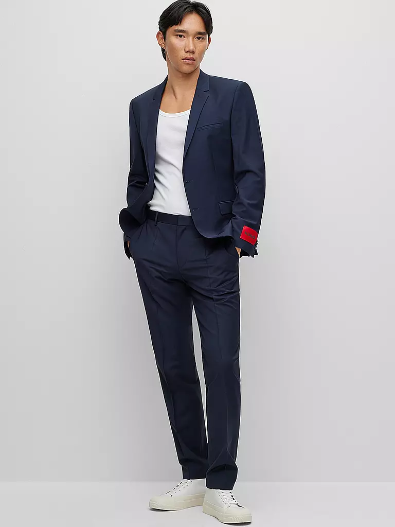 HUGO | Pantalon de costume slim fit GENTLIN | Bleu