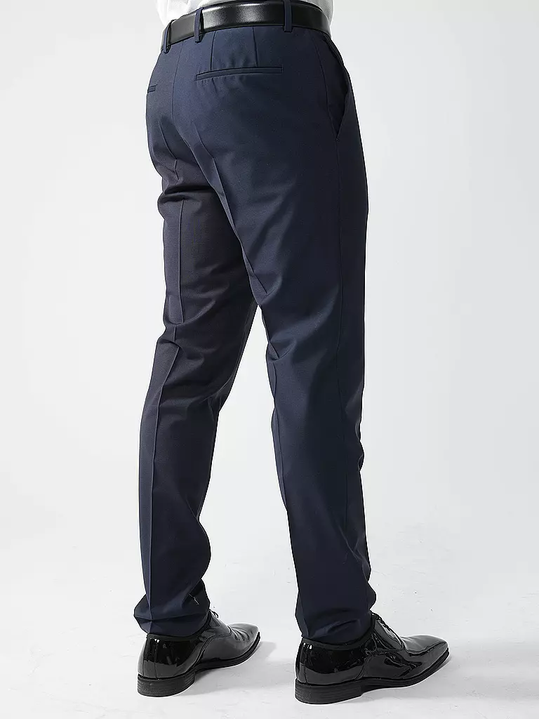 HUGO | Pantalon de costume slim fit | Bleu foncé