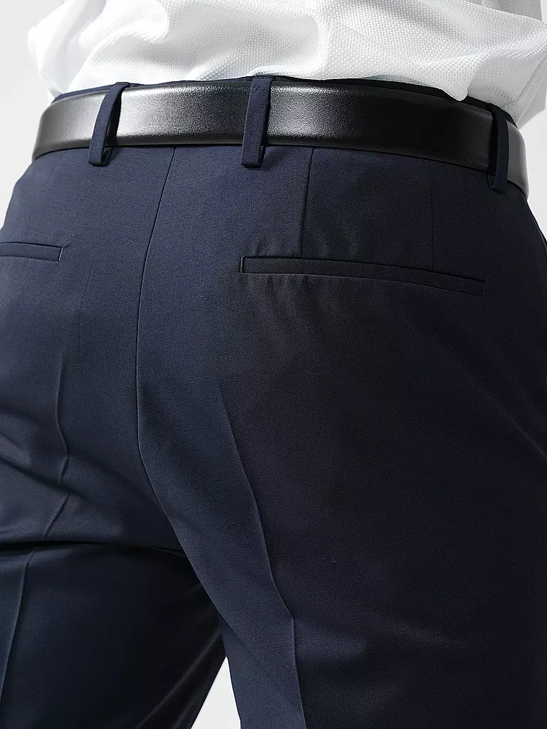 HUGO | Pantalon de costume slim fit | Bleu foncé