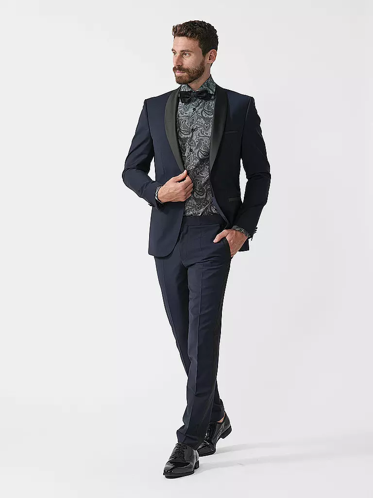 HUGO | Pantalon de smoking slim fit HESTEN224E1X | blau
