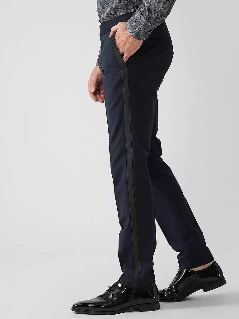 HUGO | Pantalon de smoking slim fit HESTEN224E1X | blau
