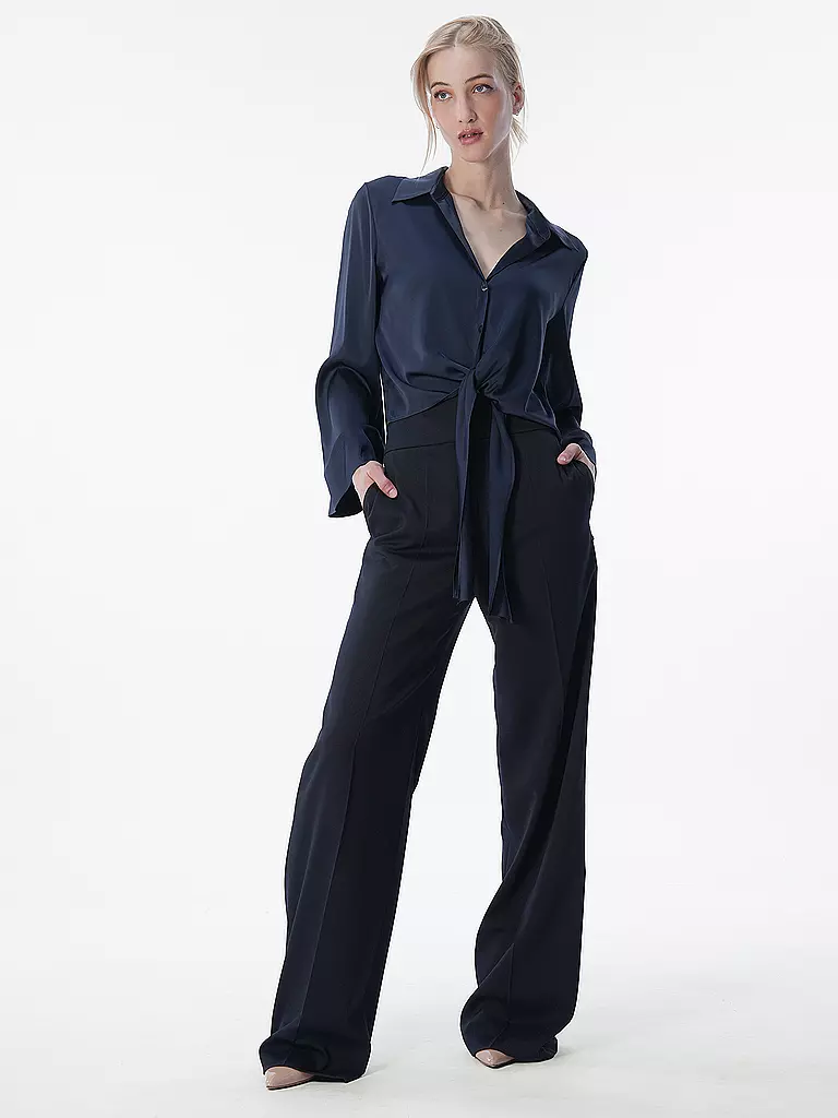 HUGO | Pantalon de tailleur coupe droite HIMIA | dunkelblau