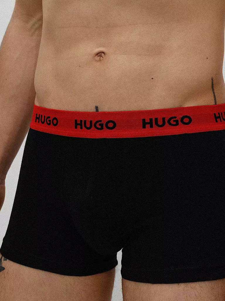 HUGO | Pants lot de 3 noir rouge | 