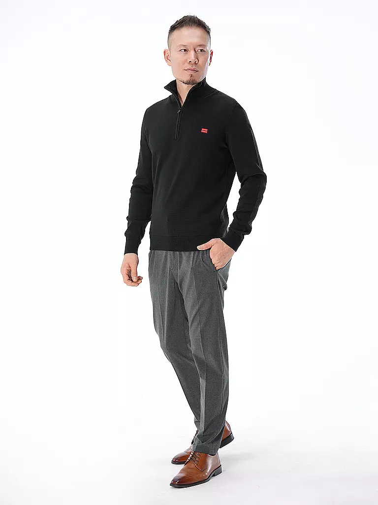 HUGO | Pull Troyer SAN QUINTUS-C | schwarz