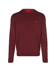 HUGO | Pull SAN CASSIUS-C1 | Rouge foncé