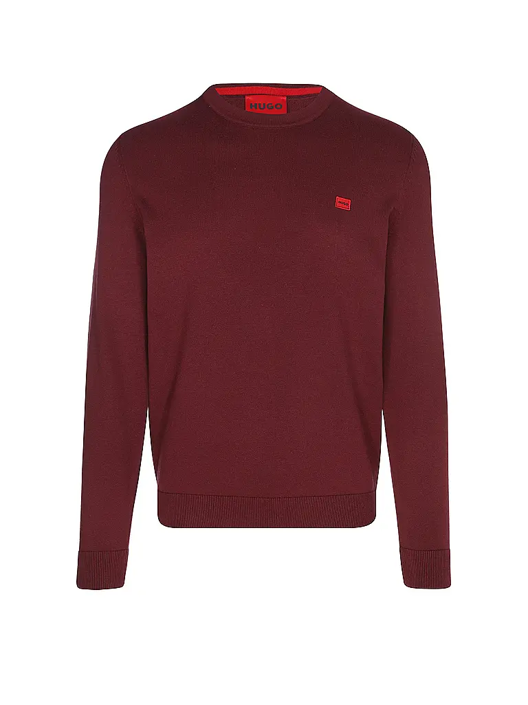 HUGO | Pullover SAN CASSIUS-C1 | Rouge foncé