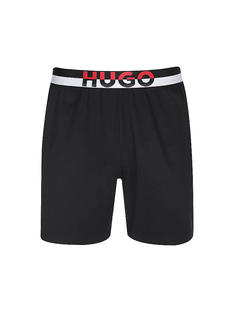 HUGO | Pyjamahose - Shorts AMSTERDAM | Noir