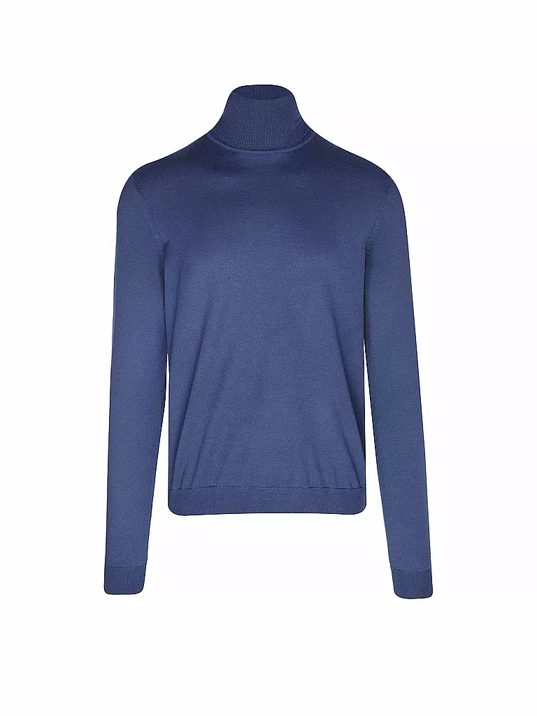 HUGO | Rollkragenpullover SAN THOMAS | Bleu