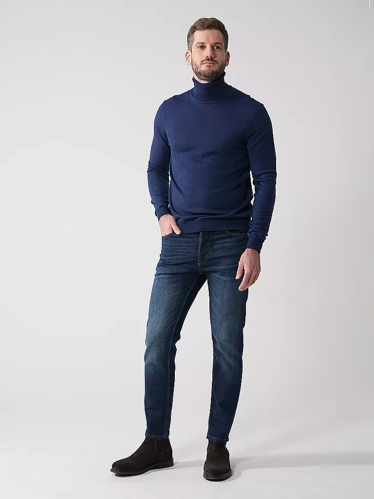 HUGO | Rollkragenpullover SAN THOMAS | Bleu
