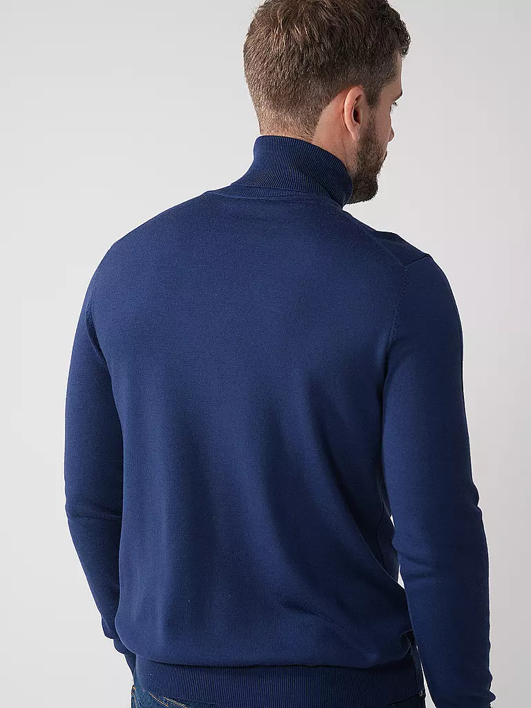 HUGO | Rollkragenpullover SAN THOMAS | Bleu