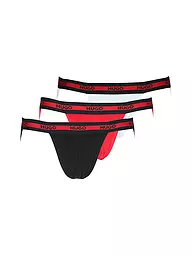 HUGO | Slips JOCKSTR lot de 3 rouge vif | Rouge