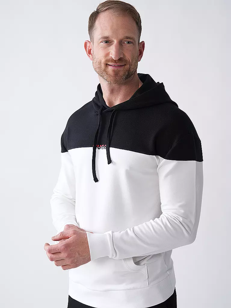 HUGO | Sweat à capuche de détente - Hoodie AMSTERDAM | schwarz