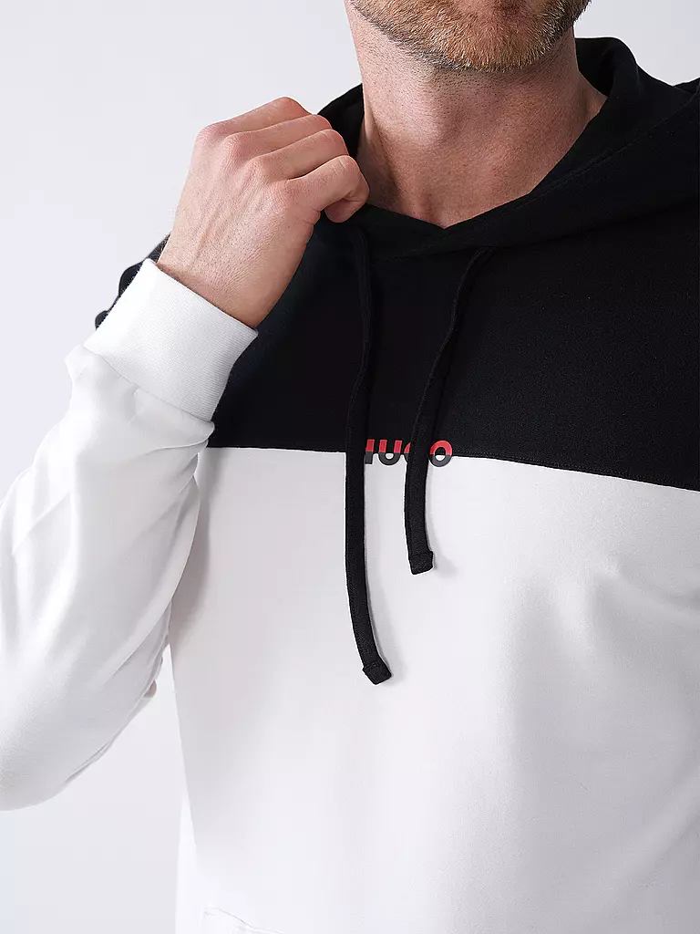 HUGO | Sweat à capuche de détente - Hoodie AMSTERDAM | schwarz