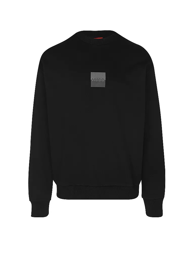 HUGO | Sweat DUSPLITED | schwarz