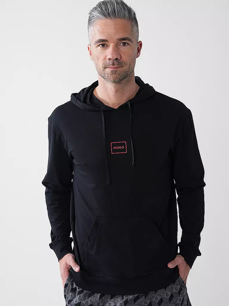 HUGO | Sweat-shirt de détente LAZE | schwarz