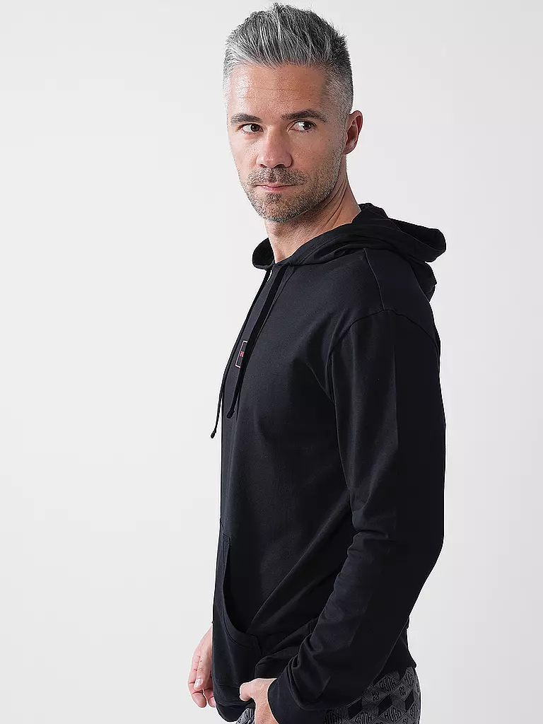 HUGO | Sweat-shirt de détente LAZE | schwarz