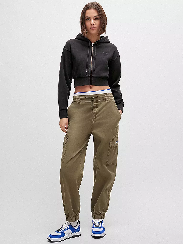 HUGO | Sweatjacke DANETI | Noir