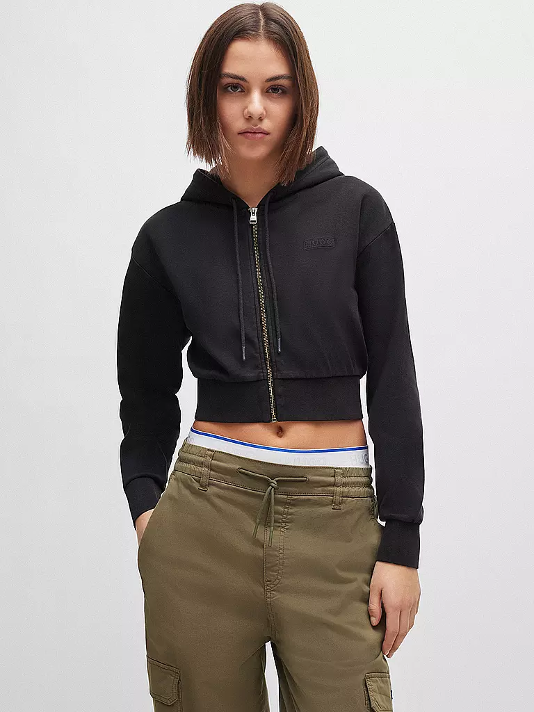 HUGO | Sweatjacke DANETI | Noir