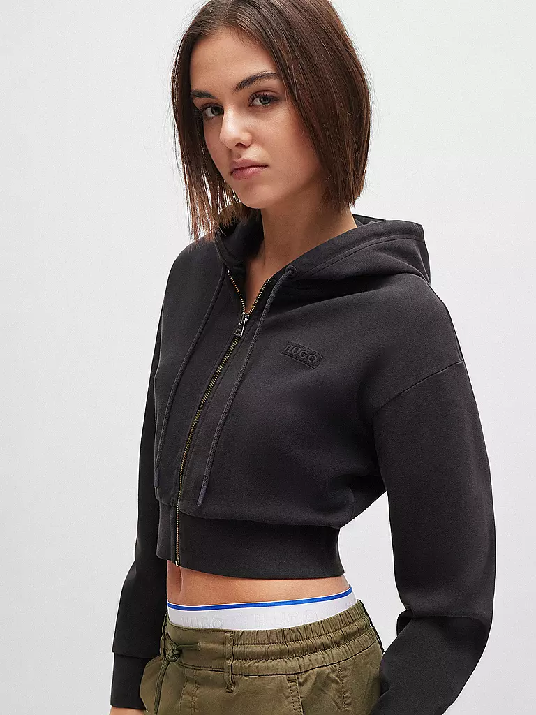 HUGO | Sweatjacke DANETI | Noir