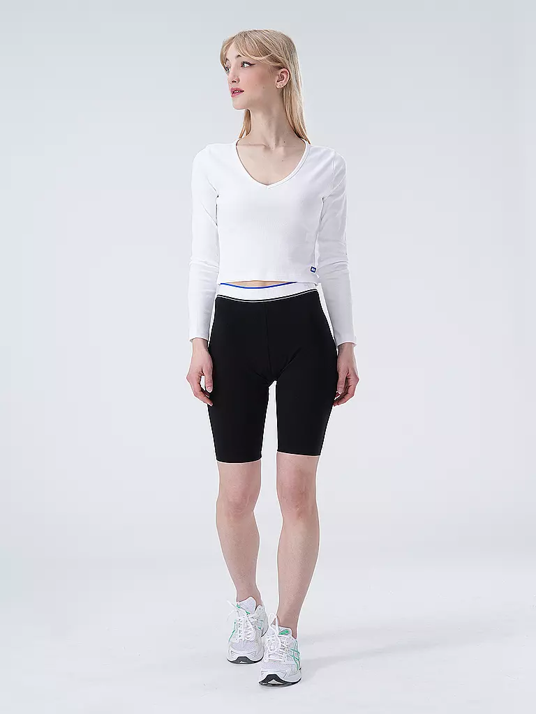 HUGO | T-shirt à manches longues DARIMINA Coupe courte | weiss