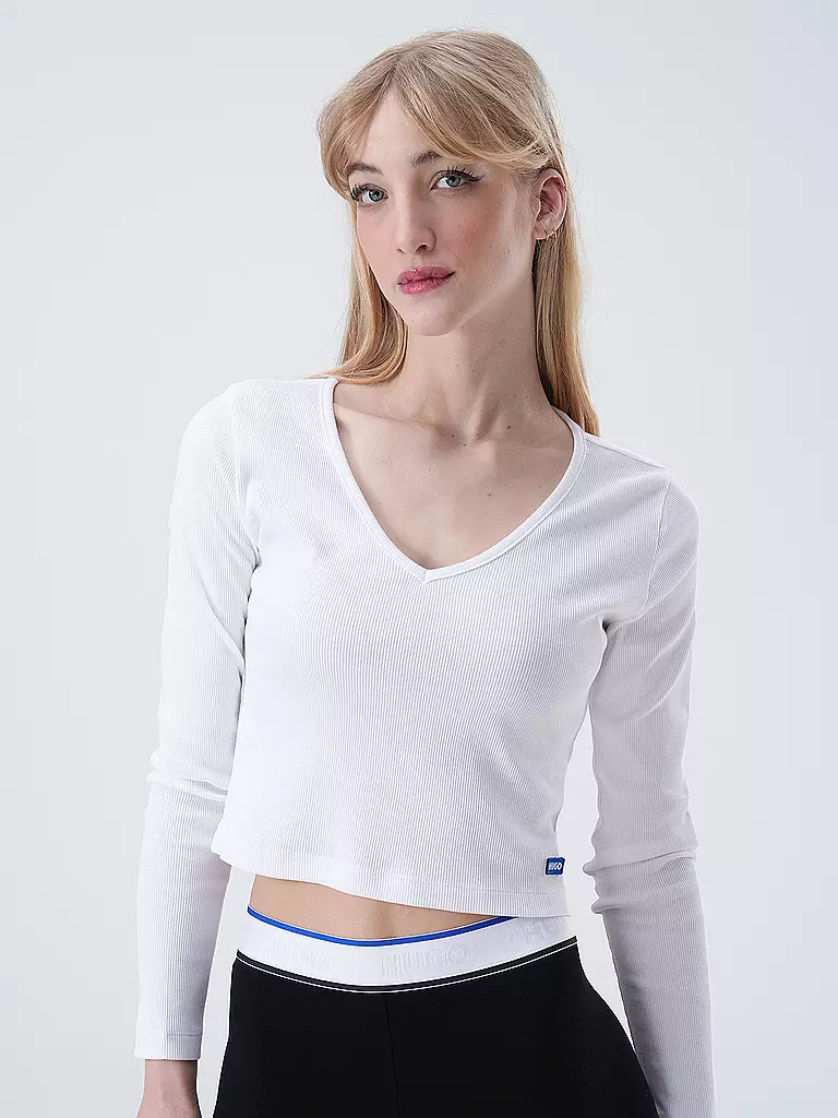 HUGO | T-shirt à manches longues DARIMINA Coupe courte | 