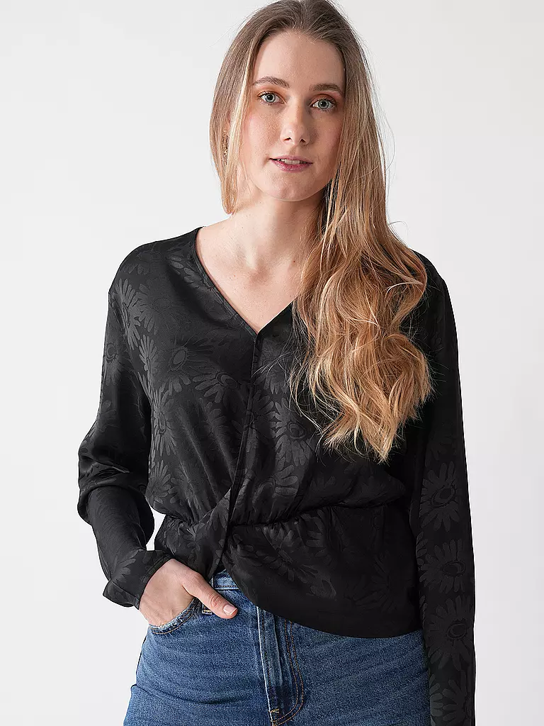 HUGO | T-shirt blouse CILIPH-1 | Noir
