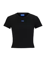 HUGO | T-shirt coupe courte | Noir