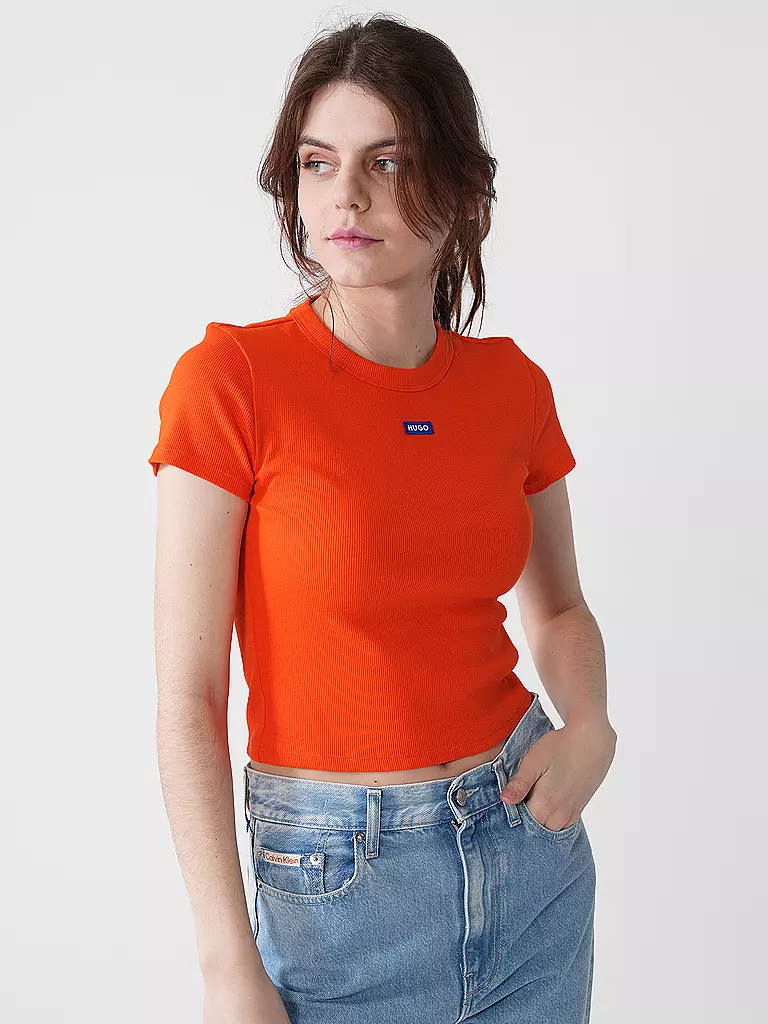 HUGO | T-shirt coupe courte | orange