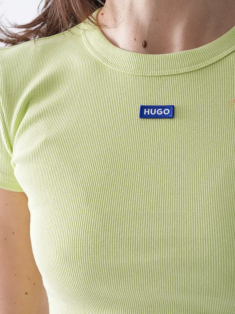 HUGO | T-shirt coupe courte | hellgrün