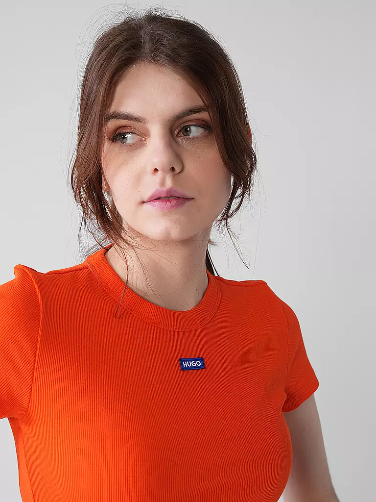 HUGO | T-shirt coupe courte | orange