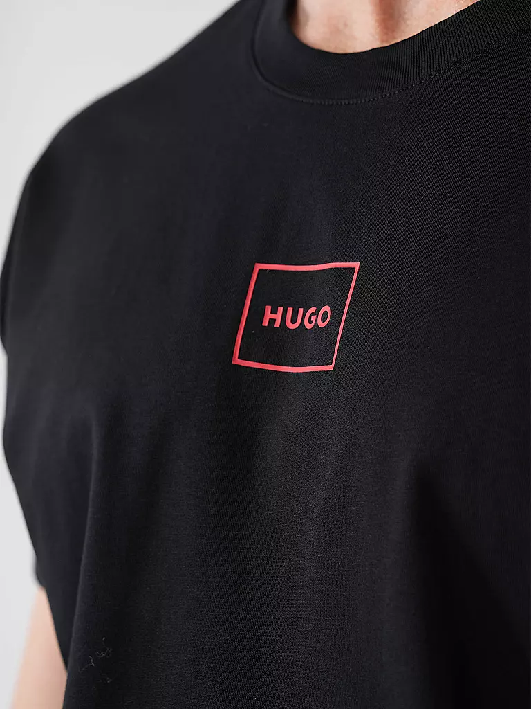 HUGO | T-shirt de détente LAZE | schwarz